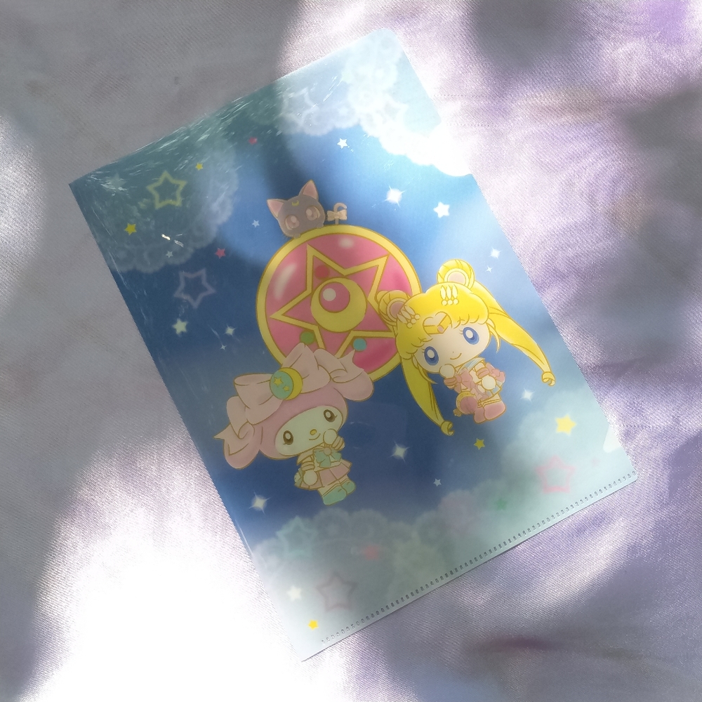 Sailor Moon & My Melody mini plastic file folder